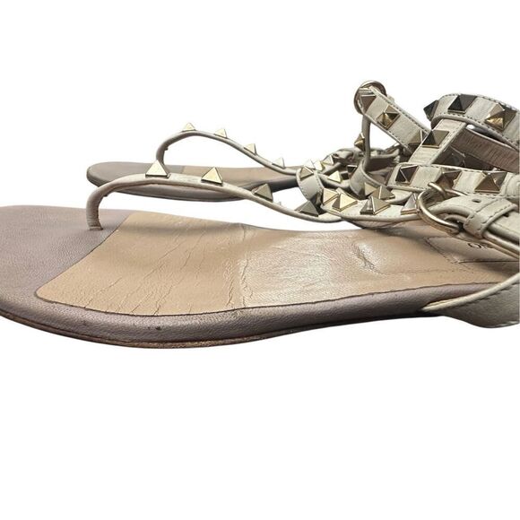 Valentino Garavani Rockstud leather sandals size: 371/2 US 7 - Picture 7 of 12